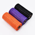 Miniatyrbild 2 av 5: Halloween Polyester Mesh Ribbon Deco Metallic Fall Mesh Metallic Foil Svart
