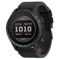 Miniatyrbillede 1 af 5: For Garmin Tactix 7 26mm Læder Søm Stål Spænde Urrem JJT Black