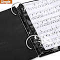 Miniatyrbillede 4 af 5: Enkeltsidet Flip Folder Sider (15 stk.) - Marching Band Musical Flip