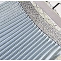 Miniatyrbilde 2 av 3: Elastisk midje, trekkspill-foldet, metallisk lang festkjole for kvinner