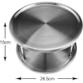 Miniatyrbild 4 av 5: Lazy Spice Rack Turntable 2 Tier Rotating Stainless Steel Use for