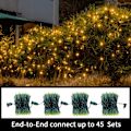 Miniatyrbild 4 av 7: 100-pack gula - ljusslingor - 21,6 fot LED-julbelysning, miniled-lampor för inomhus- och utomhusbruk, hem, semester, fest, bröllop, självständighetsdag