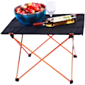Miniatyrbillede 1 af 9: Udendørs sammenklappeligt bord Camping, spisebord i aluminiumlegering Picnic bord sammenklappeligt, stabilt, multifunktionelt udendørs sammenklappeligt bord til madlavning, vandreture,