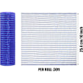 Miniatyrbillede 2 af 5: Deco Mesh 10 tommer x 30 fod, Blå Metallic Folie Mesh Stof, Patriotisk Bånd,