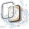 Miniatyrbillede 1 af 6: 2 i 1 Bling Vandtæt Etui til iWatch Series 6