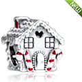 Miniatyrbilde 2 av 5: Vinter Jul Perle Pepperkakehus