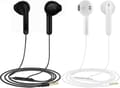 Trådbundna hörlurar - Brusreducerande in-ear hörlurar med mikrofon för telefoner och laptops 2-pack