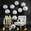Miniatyrbilde 5 av 5: Laser disco 4D folieballong 12 stk