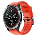 Miniatyrbillede 1 af 5: Til Garmin Descent Mk 2 Metal Spænde Solid Color Silikone Urrem EXZ Red