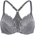 Miniatyrbild 1 av 4: Kvinnors Racerback Front Closure Full Coverage Ovadderad Plus Size Underwire BH
