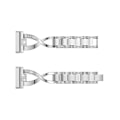 Miniatyrbillede 3 af 5: For Fitbit Versa 4 / Sense 2 Universal Diamond Metal Watch Band UZE Silver