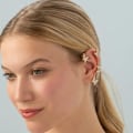 Miniatyrbillede 3 af 5: 2PCS Sommerfugl Øreringe Øre Manchetter Klatrer Wrap Around Øreringe til Kvinder Pige