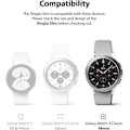 Miniatyrbild 2 av 5: Slim Case [2-pack] Kompatibel med Galaxy Watch 4 Classic 46mm, Watch4 Classic Bezel [Endast Ram] Premium PC Hårt Tunt Skal - Klar Klar (2-pack)