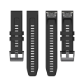 Miniatyrbillede 5 af 5: Til Garmin Fenix 7s Sapphire Solar 20mm Silikone Solid Color Watch Band SJH White