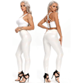 Miniatyrbild 3 av 5: Kvinnors Leggings i konstläder Byxor PU Elastiskt formande höft