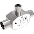 Miniatyrbillede 1 af 5: TV-antenne koaksial splitter - 2-vejs 1 han til 2 hun adapter
