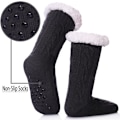 Miniatyrbillede 2 af 5: Dame Slipper Fuzzy Sokker Fluffy Cozy Non Slip Varme Vinter Bløde Tykke Fleece
