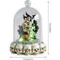 Miniatyrbillede 4 af 7: Par Skelet Figur Lamp, 2024 Nye Kunsthåndværk Kranie Natlys, Skelet Statue Dekoration til Skrivebord, Kranie Ornamenter Halloween