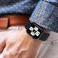 Miniatyrbillede 5 af 5: Nylon Elastisk Solo Loop Rem kompatibel med Apple Watch Rem 44 mm