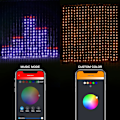 Miniatyrbilde 6 av 8: OnO Juledekorasjoner Led Gardinlys - 2022 Oppgradering - 6,6x6,6ft - 400 LED Twinkle Fairy String Light for Soverom - APP Fjernkontroll RGB