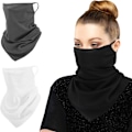 Miniatyrbillede 1 af 5: Halstørklæde Maske Bandana med Øre Stropper 3 Pakke. Hals Gaiter Balaclava Støv UV Sol