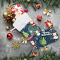 Miniatyrbillede 6 af 7: Jule-Strømpe, Personlige Jule-Strømper 2-pakning Juletræer Julemand 45,7 cm Jule-Strømper Hængende Ornament Pejs til Ba