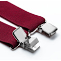 Miniatyrbild 3 av 5: Herr Suspender X-Back 2\" Bred Justerbar Solid Rak Tung Klämma