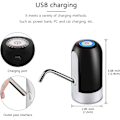 Miniatyrbillede 5 af 5: Elektrisk vanddispenser USB-opladning bærbar vandflaske