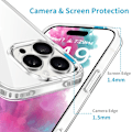 Miniatyrbild 4 av 6: Kompatibel med iPhone 16 Pro Max Skal Transparent, Mjukt Genomskinligt TPU Stötfångarskal, Slimmad Tunn Stöttåligt Mobilskal för iPhone 16 Pro Max 6.9-Ih Transparent