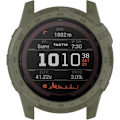 Miniatyrbild 3 av 5: [2-pack] Passar Enduro 2 Klockfodral Skydd Anti-Rep Lätt Stötsäker Stötfångare Fodral Kompatibelt för Garmin Enduro 2/ Tactix 7 (Svart+Grön