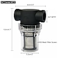 Miniatyrbilde 2 av 5: 3/4\" Hunn NPT In-Line Sil, Hage Slange Sediment Filter