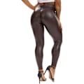 Miniatyrbild 1 av 5: Kvinnors Leggings i konstläder Byxor PU Elastiskt formande höft