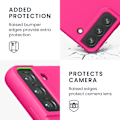 Miniatyrbillede 3 af 6: Etui Kompatibelt med Galaxy S22 Etui - TPU Silikone Telefoncover med Blød Finish - Neon Pink neon pink Galaxy S22