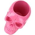 Miniatyrbillede 7 af 9: Mkeup børste orgnizer kraniehoved n holder blyantholder kop beholder orgnizer til hjemmekontor halloween borddekoration lyserød multi multi