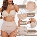 Miniatyrbild 4 av 5: Hög midja formande underkläder för kvinnor Tummy Control trosor Slankare Body Shaper
