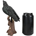 Miniatyrbillede 7 af 8: Ebros Gave Quoth The Raven Nevermore Realistisk Krage Fugl Kragen Sidder På Gren Figur 8.25\" Høj Skraldemand Fugl Ravne Krager Ossuarium