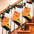 Miniatyrbillede 4 af 7: Jule-Strømpe, Personlige Jule-Strømper 2-pak Halloween Græskar Flagermus 45,7 cm Jule-Strømper Hængende Ornament Pejs til Ba