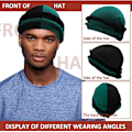 Miniatyrbilde 3 av 5: 4-delt turban for menn Twist Head Wraps for menn Stretch