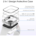 Miniatyrbillede 5 af 6: 2 i 1 Bling vandtæt etui til iWatch Series 6