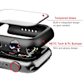 Pikkukuva 2 / 5: 4 kpl Apple Watch Series 10 kova PC-kotelo karkaistulla lasisella näytönsuojalla, yhteensopiva Apple Watch Series 10 42 mm, 46 mm, 49 mm kanssa