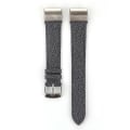 Miniatyrbillede 1 af 5: For Fitbit Charge 2 Cowboy Texture Læder Rem LFM Black