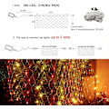 Miniatyrbillede 5 af 6: 360 LED Net Lights, 21ft x 5ft Farverige Julelys Net Lys Klar Ledning 8 Tilstande, Sammenkædelig Vandtæt Lyskæde Udendørs til Buske Træ