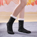 Miniatyrbillede 5 af 5: Dame Slipper Fuzzy Sokker Fluffy Cozy Non Slip Varme Vinter Bløde Tykke Fleece