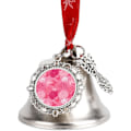 Miniatyrbillede 1 af 7: Sommerfugl Pink Dahlia Jern Julevedhæng Juletræ Hængende Dekorationer Sjov Jul Klokker Ornamenter Vinge Klokke  Vinge Klokke  Vinge Klokke