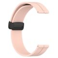 Miniatyrbillede 2 af 5: For Garminmove Luxe 20mm Solid Color Magnetisk Spænde Silikone Urrem SYU Pink