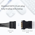Miniatyrbilde 4 av 5: Molex til strøm . 4 Pin Ide Molex Til 15 Pin Hane
