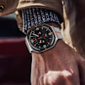 Miniatyrbilde 5 av 7: Kompatibel med 2024   Galaxy Watch 7 Ultra Band 47mm, Robust Men Stainless Steel Replacement Link Metal Bracelet Silver/Orange  Silver/Orange