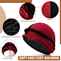 Miniatyrbild 3 av 5: 4 delar turban för män Twist Head Wraps för män Stretch