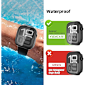 Miniatyrbilde 5 av 5: 【2-pakning】 2 i 1 Vanntett etui for Apple Watch skjermbeskytter 46 mm Series 10 tilbehør med herdet glassfilm beskyttende front og PC-støtfangerdeksel