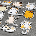 Miniatyrbillede 4 af 5: 16 stk. Kat strygejern på patches - broderede applikationer DIY patches